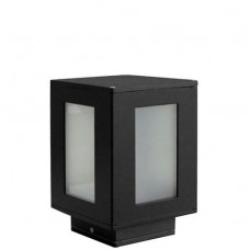 Φωτιστικό Φανάρι Τετράγωνο 1xE27 22cm Αλουμινίου Μαύρο IP44 9-7273201